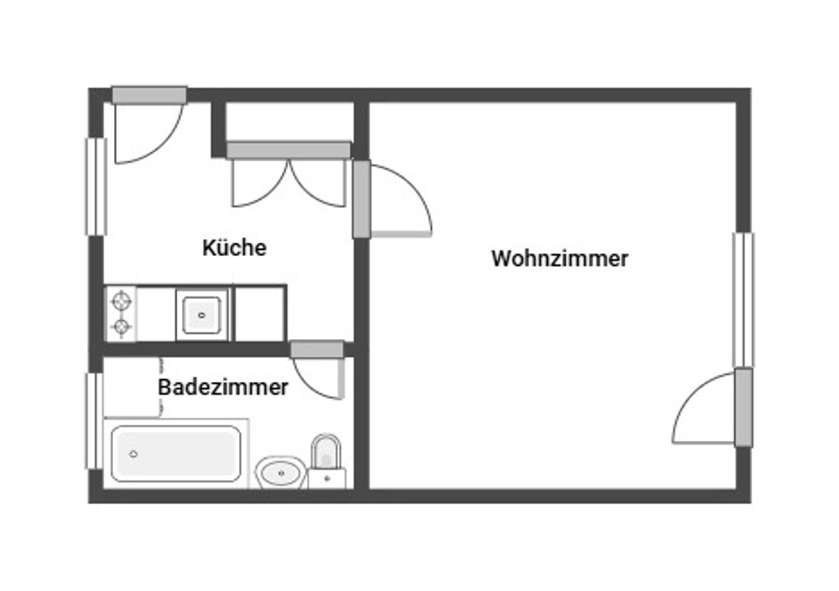 Immobilie zum Kauf als Kapitalanlage geeignet 85.000 € 1 Zimmer 31 m²<br/>Fläche Leck Leck 25917