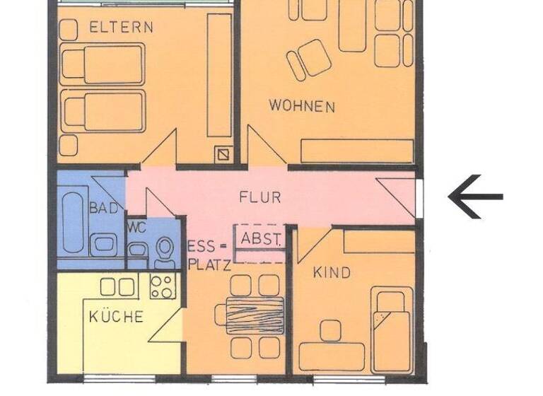 Wohnung zur Miete 625 € 3 Zimmer 71,5 m² 1. Geschoss frei ab 01.08.2026 Heinrich-Plett-Straße 77 Oberzwehren Kassel 34132