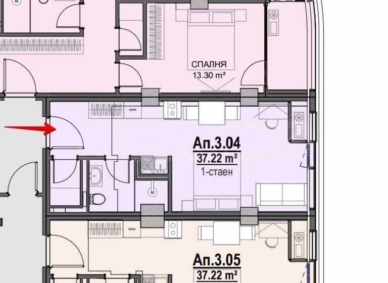 Studio zum Kauf 124.866 € 1 Zimmer 51 m² Sofia
