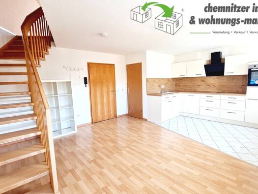 Maisonette zur Miete 520 € 2 Zimmer 74,1 m² 3. Geschoss Kantstraße 1 Gablenz Gablenz 09126