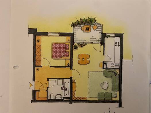 Wohnung zur Miete 730 € 2 Zimmer 65 m² Geschoss 1/4 frei ab 01.01.2026 West Landshut 84034