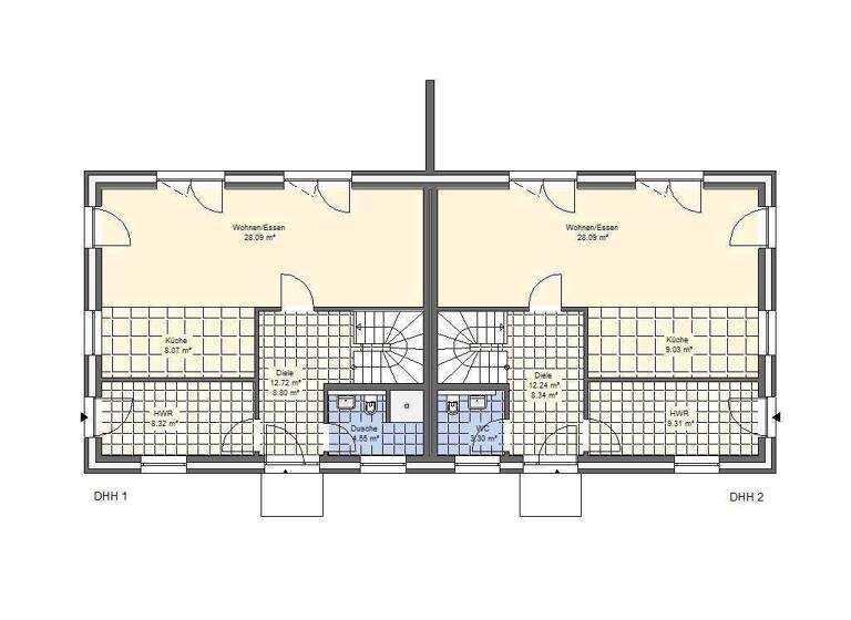 Doppelhaushälfte zum Kauf 586.200 € 4 Zimmer 124 m² 418 m² Grundstück Rahlstedt Hamburg 22145