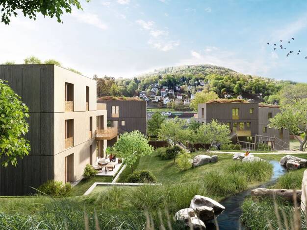 Doppelhaushälfte zum Kauf - Neubau provisionsfrei 1.799.000 € 5 Zimmer 185,6 m² Ziegelhausen Heidelberg 69118