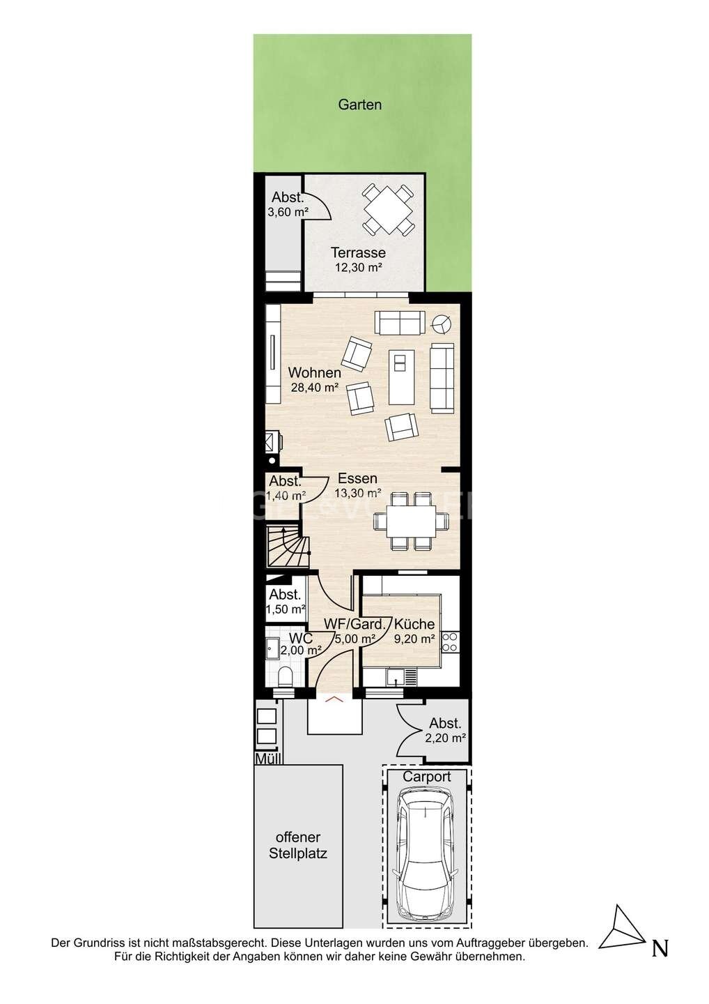 Reihenmittelhaus zum Kauf 499.000 € 4 Zimmer 112 m²<br/>Wohnfläche 225 m²<br/>Grundstück Harksheide Norderstedt 22850