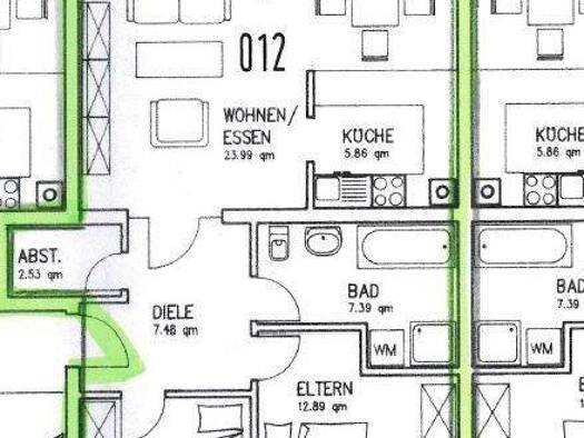 Wohnung zur Miete 745 € 3 Zimmer 72,5 m² 3. Geschoss frei ab 15.04.2026 Hardstraße 24 Wyhlen Grenzach-Wyhlen 79639