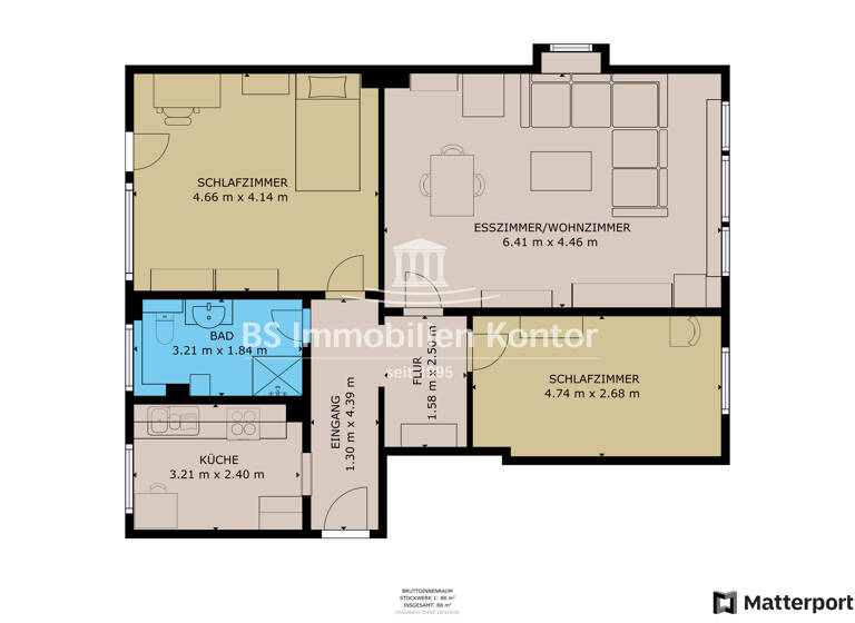 Wohnung zum Kauf 200.000 € 3 Zimmer 78 m²<br/>Wohnfläche Stadtzentrum Emden 26721