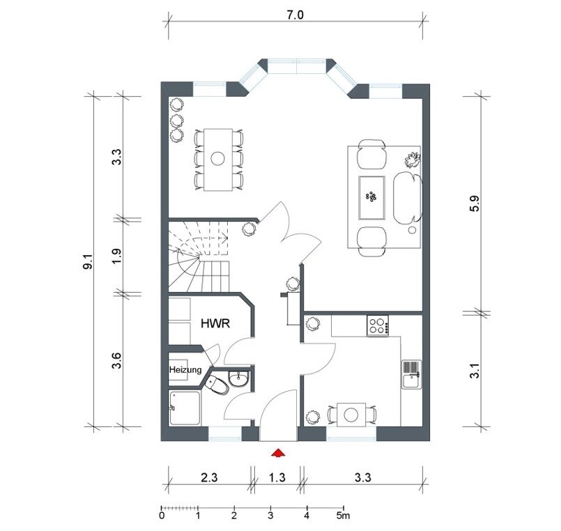 Reihenmittelhaus zur Miete 1.150 € 5 Zimmer 135 m²<br/>Wohnfläche 01.02.2025<br/>Verfügbarkeit Drothwinkel 3c Koldingen Pattensen 30982