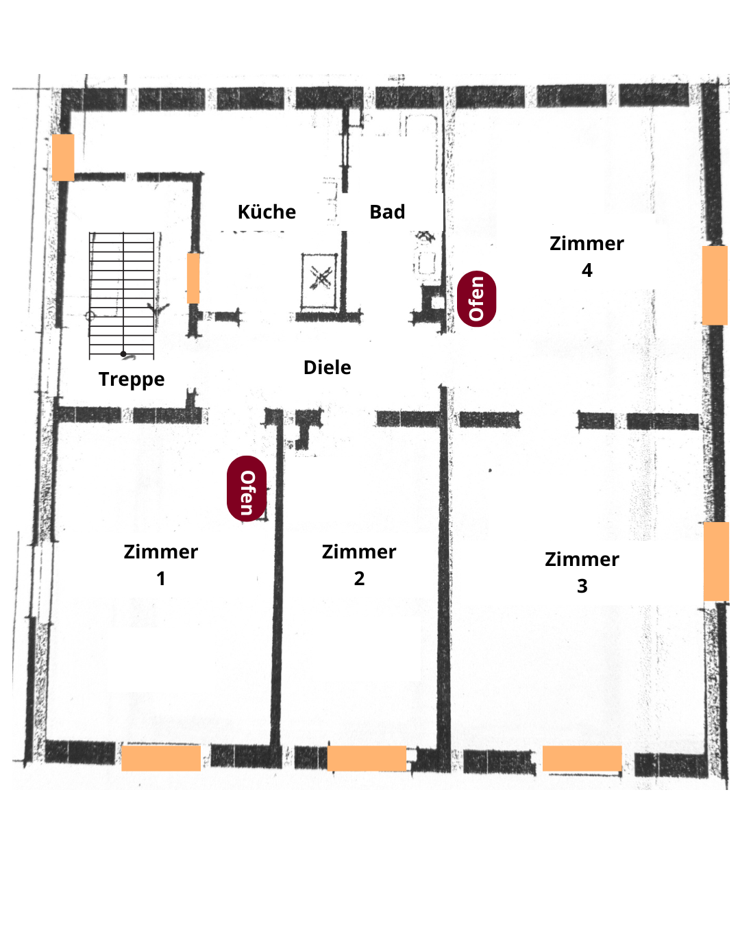 Wohnung zur Miete 850 € 4 Zimmer 84 m²<br/>Wohnfläche 1.<br/>Geschoss ab sofort<br/>Verfügbarkeit Rathenau Erlangen 91052