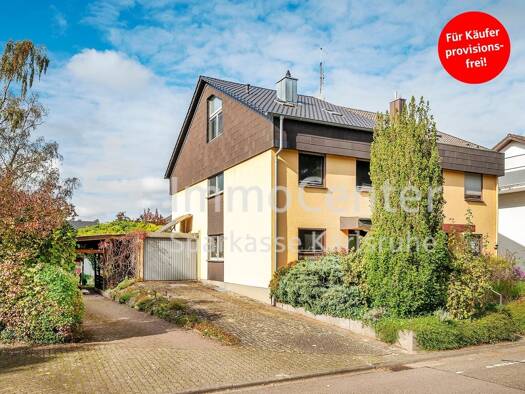 Doppelhaushälfte zum Kauf provisionsfrei 475.000 € 4 Zimmer 129,1 m² 470 m² Grundstück Friedrichstal Stutensee-Friedrichstal 76297