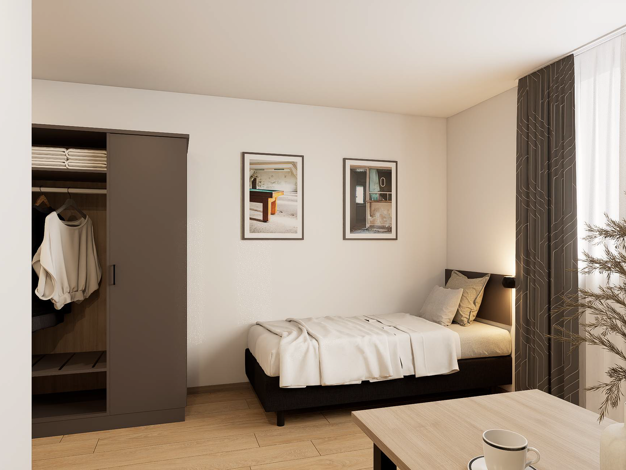 Studio zum Kauf - Neubau provisionsfrei 211.000 € 1 Zimmer 25,1 m² West Rosenheim 83024