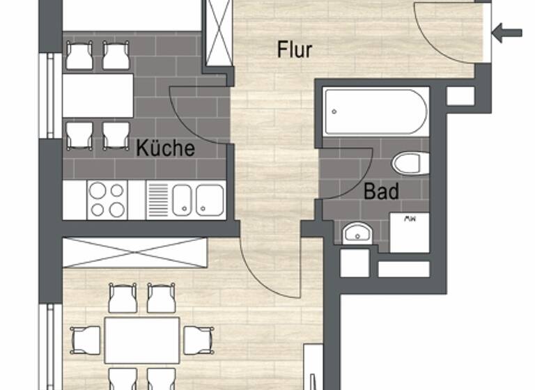 Wohnung zum Kauf 289.000 € 3 Zimmer 65 m²<br/>Wohnfläche Umkirch 79224