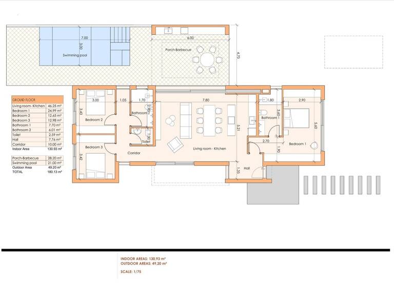 Haus zum Kauf provisionsfrei 481.500 € 4 Zimmer 147 m² 450 m² Grundstück Calle Calle Vial 1 Mosa Trajectum BAÑOS Y MENDIGO 30155
