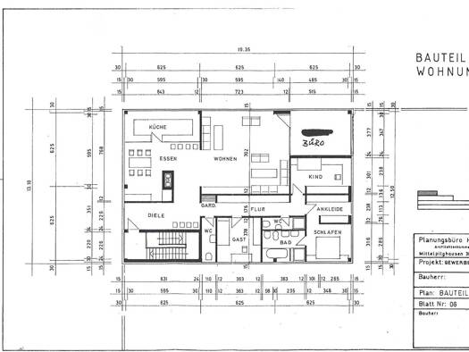 Penthouse zur Miete 2.000 € 4 Zimmer 230 m² 2. Geschoss frei ab sofort Innenstadt Wülfrath 42489