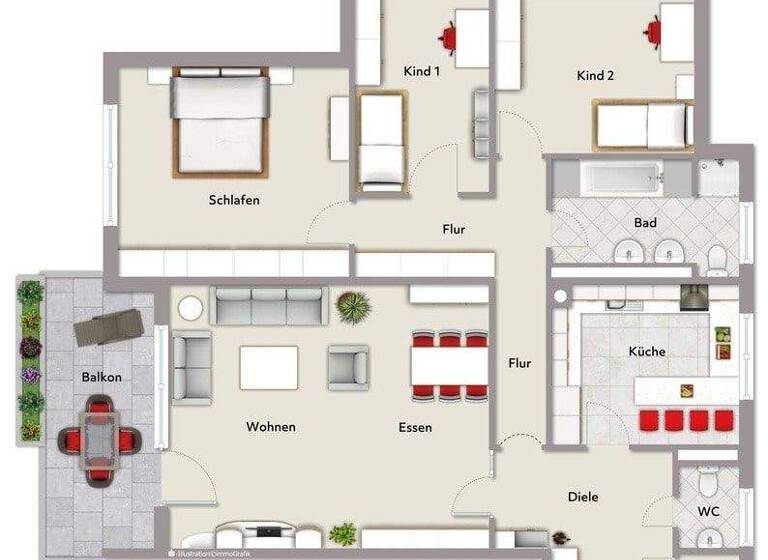 Wohnung zum Kauf 550.000 € 4 Zimmer 131,2 m² 2. Geschoss frei ab sofort Mögeldorf Nürnberg 90482