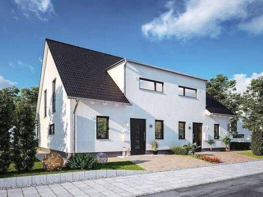 Doppelhaushälfte zum Kauf 722.618 € 5 Zimmer 165 m² 368 m² Grundstück Pfalzhausweg 2 Egersdorf Cadolzburg 90556