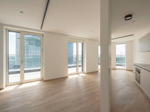 Wohnung zur Miete - Erstbezug 1.790 € 3 Zimmer 91,9 m² 14. Geschoss Wien 1220