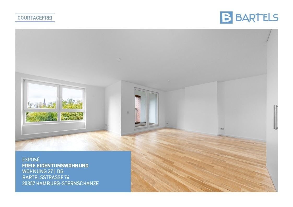 Penthouse zum Kauf provisionsfrei 920.000 € 4 Zimmer 120 m²<br/>Wohnfläche 4.<br/>Geschoss ab sofort<br/>Verfügbarkeit Bartelsstraße 74 Sternschanze Hamburg 20357