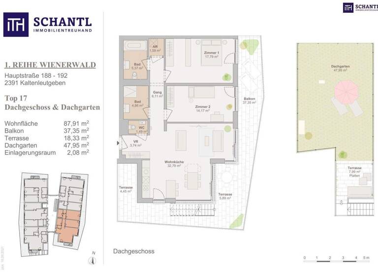 Terrassenwohnung zum Kauf - Erstbezug 529.550 € 3 Zimmer 87,9 m² 3. Geschoss Hauptstraße Kaltenleutgeben 2391