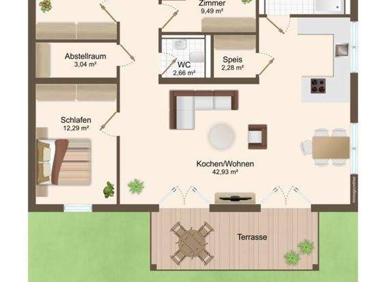 Wohnung zur Miete 1.180 € 4 Zimmer 106 m² 2. Geschoss frei ab sofort Schwandorf 92421