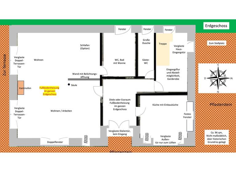 Bauernhaus zur Miete 825 € 2,5 Zimmer 176 m² 300 m² Grundstück frei ab sofort Görsdorf Dahmetal 15936