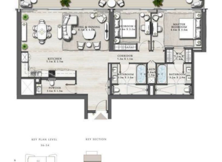 Wohnung zum Kauf 2.379.974 € 3 Zimmer 170,7 m² Dubai