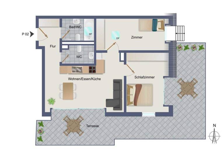 Penthouse zum Kauf - Erstbezug provisionsfrei 553.500 € 3 Zimmer 81,3 m² frei ab 31.07.2027 Bogenstraße 12 Asperg 71679