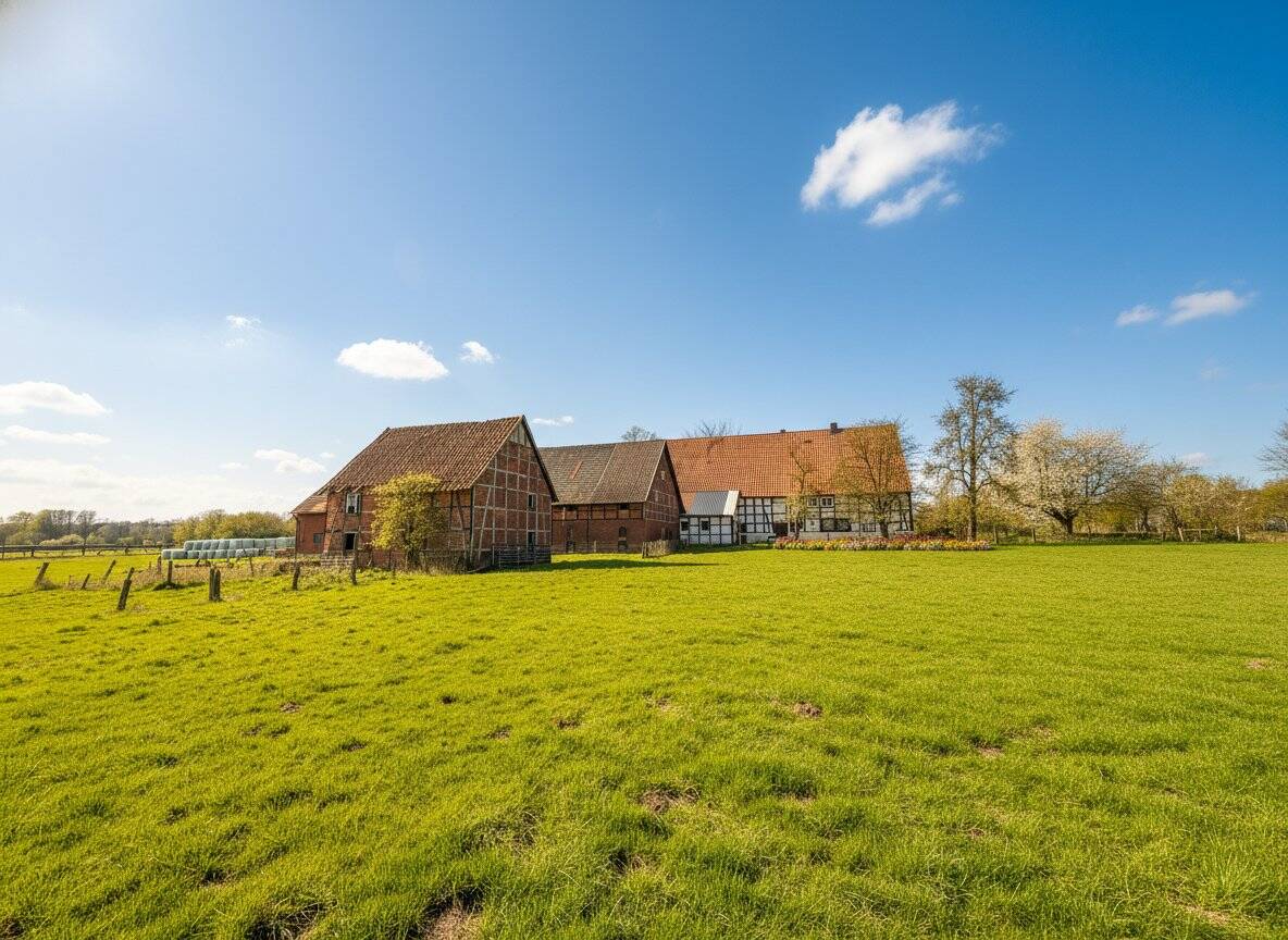 Immobilie in Wadersloh - Charmante Hofanlage mit 17.000 m² Grundstück und umfangreichen Nebengebäuden - Bild 2