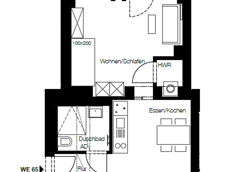 Wohnung zum Kauf provisionsfrei 300.000 € 1 Zimmer 44,7 m²<br/>Wohnfläche EG<br/>Geschoss Aachener Straße 38 Wilmersdorf Berlin 10713