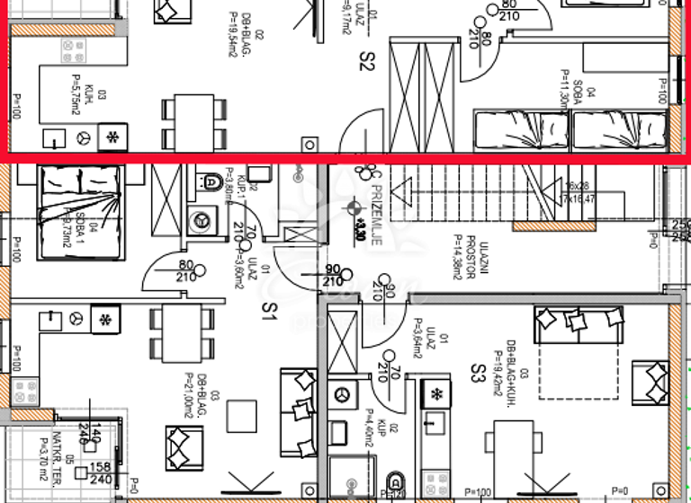 Wohnung zum Kauf 167.050 € 3 Zimmer 1. Geschoss Barban 52207