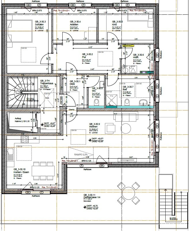 Wohnung zur Miete 1.950 € 4 Zimmer 148 m²<br/>Wohnfläche 3.<br/>Geschoss Meerkamp Oldenburg 26133