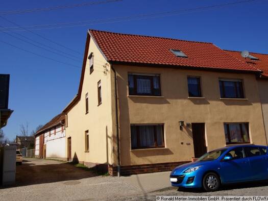 Bauernhaus zum Kauf 89.000 € 7 Zimmer 169 m² 336 m² Grundstück Mittelstr. 16 Gebesee 99189