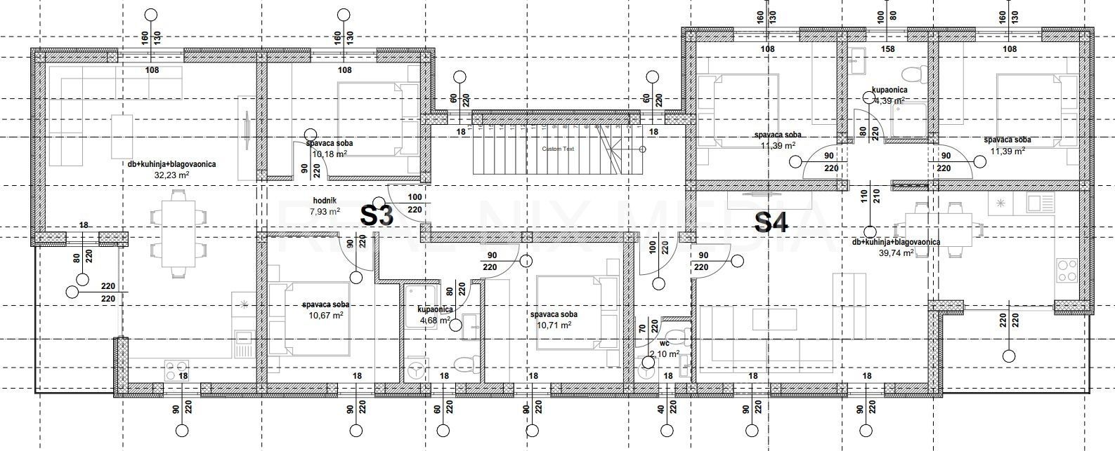 Wohnung zum Kauf 257.004 € 3 Zimmer 78 m²<br/>Wohnfläche 1.<br/>Geschoss Privlaka center