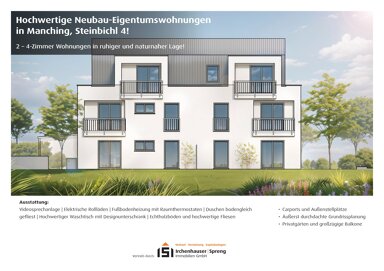 Wohnung zum Kauf 419.000 € 3 Zimmer 77,6 m² 1. Geschoss Steinbichl 4 Manching Manching 85077