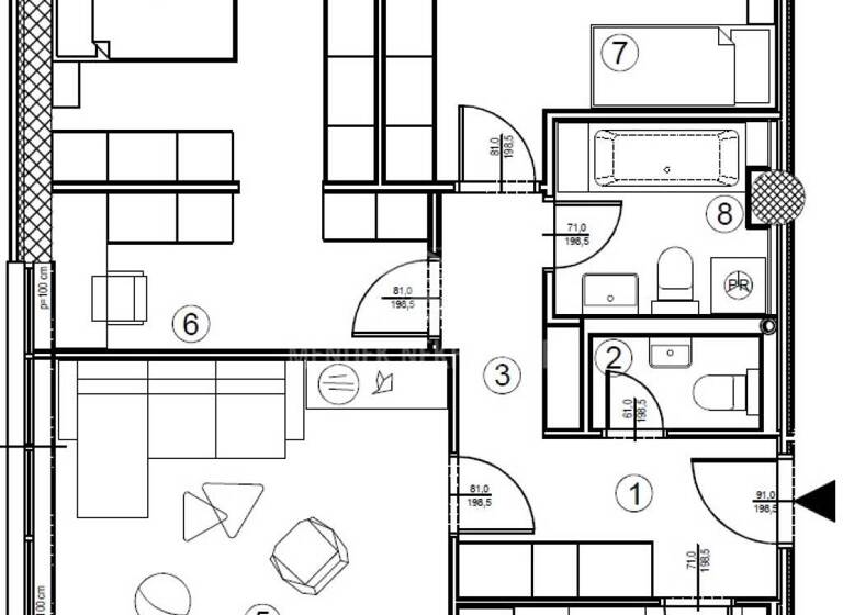 Wohnung zum Kauf 263.162 € 2 Zimmer 82 m² 8. Geschoss Varazdin