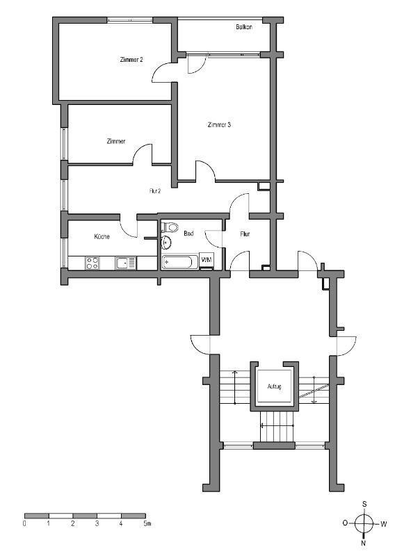 Wohnung zur Miete 497 € 3 Zimmer 76,5 m²<br/>Wohnfläche 3.<br/>Geschoss Rabenhof 40 Baumheide Bielefeld 33609