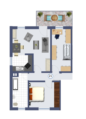 Wohnung zur Miete 990 € 3 Zimmer 70 m²<br/>Wohnfläche 3.<br/>Geschoss 01.06.2025<br/>Verfügbarkeit Daimlerstr. 6a Hanau Hanau 63450