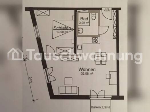 Wohnung zur Miete Tauschwohnung 1.125 € 2 Zimmer 50 m² Aubing-Lochhausen-Langwied München 81243