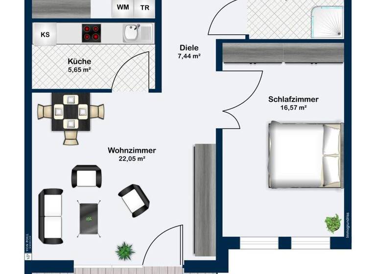 Wohnung zum Kauf 259.000 € 2 Zimmer 68 m² 1. Geschoss Niedernhausen 65527