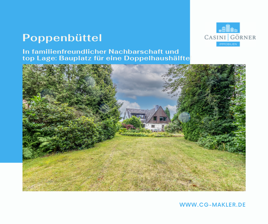 Grundstück zum Kauf 260.000 € 361 m²<br/>Grundstück Poppenbüttel Hamburg 22399