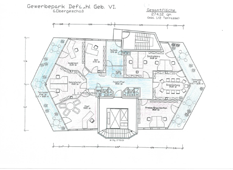 Bürofläche zur Miete 10 € 274 m² Bürofläche teilbar ab 274 m² Mitte Dortmund 44141