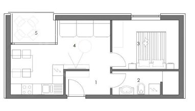 Wohnung zum Kauf 156.000 € 1 Zimmer 41 m² 1. Geschoss Medulin center 52203