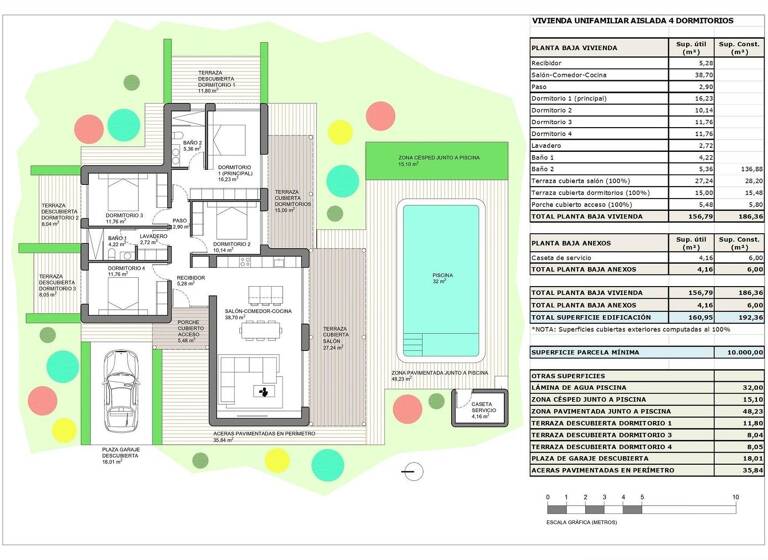 Doppelhaushälfte zum Kauf provisionsfrei 449.000 € 4 Zimmer 192 m² 10.000 m² Grundstück Pinoso
