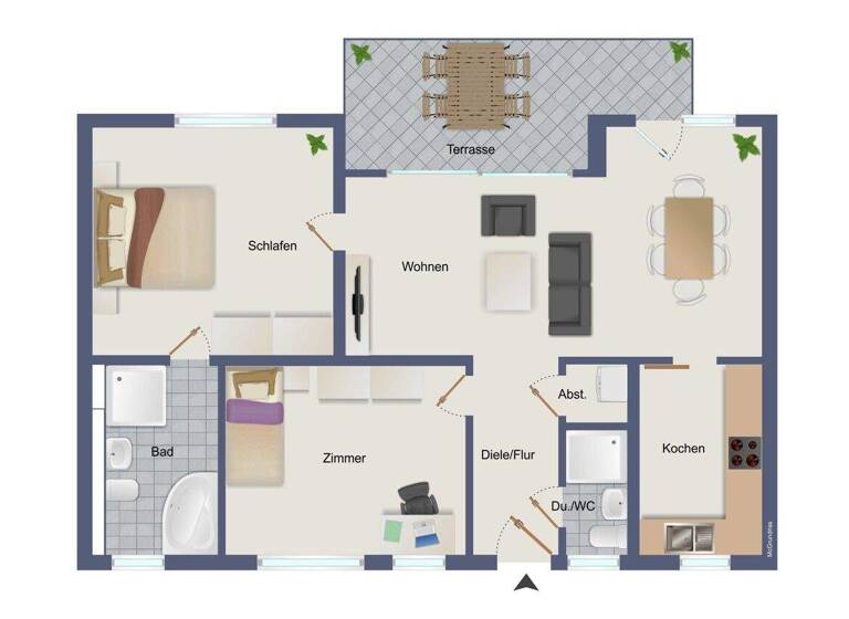 Wohnung zum Kauf 495.000 € 3 Zimmer 101 m² Oos Baden-Baden 76532