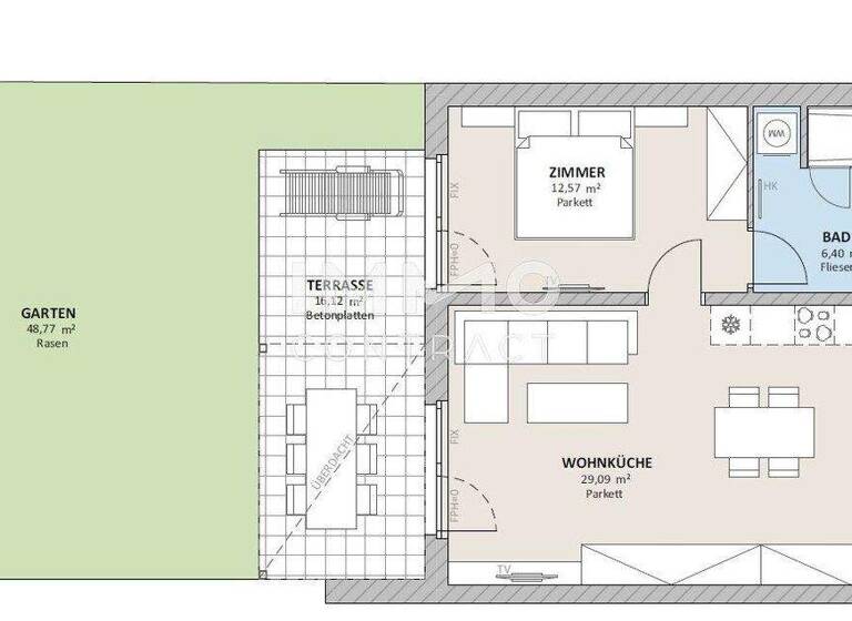 Wohnung zum Kauf 484.770 € 2 Zimmer 56,7 m² frei ab sofort Wien 1100