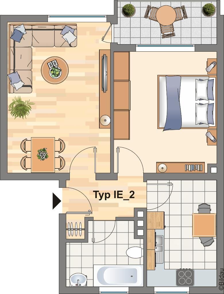 Wohnung zur Miete 399 € 2 Zimmer 49,7 m²<br/>Wohnfläche EG<br/>Geschoss 31.01.2025<br/>Verfügbarkeit Marderweg 8 Resser Mark Gelsenkirchen 45892