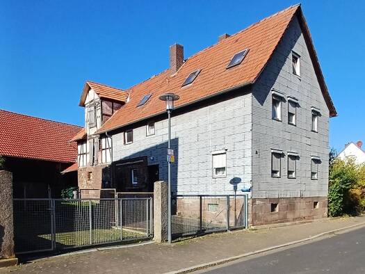 Haus zum Kauf 75.000 € 5 Zimmer 160 m² 1.290 m² Grundstück Hauptstraße 34 Oberdünzebach Eschwege 37269
