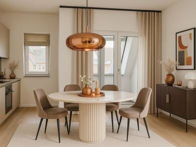 Penthouse zur Miete - Erstbezug 2.240 € 3 Zimmer 92,1 m² 5. Geschoss frei ab 01.08.2025 Frauenstr. 124 Mitte Ulm 89073