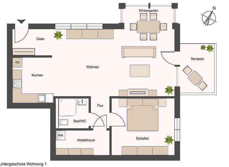 Wohnung zum Kauf provisionsfrei 305.472 € 2 Zimmer 82,6 m²<br/>Wohnfläche Annen Witten 58453