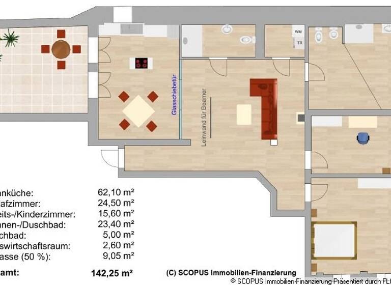 Wohnung zur Miete 1.423 € 3 Zimmer 142,3 m²<br/>Wohnfläche 2.<br/>Geschoss Meißen Meißen 01662