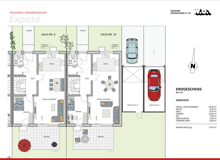 Reihenendhaus zum Kauf provisionsfrei 798.400 € 5 Zimmer 132,5 m² 327 m² Grundstück Höhenstraße 10 Nussdorf Eberdingen-Nußdorf 71735